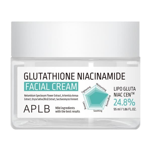 Glutathione Niacinamide Facial Cream, krem rozjaśniający do twarzy z glutationem i niacynamidem