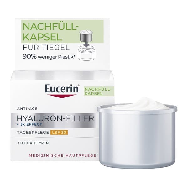 Hyaluron-Filler, krem na dzień SPF 30 z kwasem hialuronowym, przeciwzmarszczkowy, refill