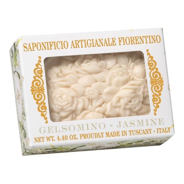 Artigianale Fiorentino, naturalne mydło w pudełku z okienkiem, jaśmin