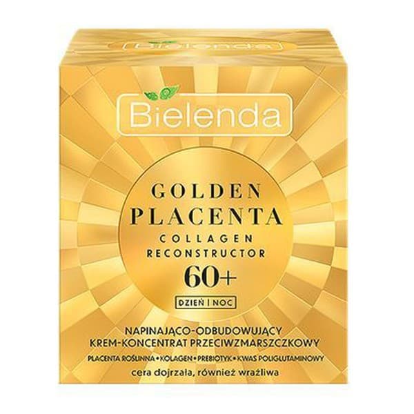 Golden Placenta Collagen Reconstructor, napinająco-odbudowujący krem-koncentrat przeciwzmarszczkowy 60+