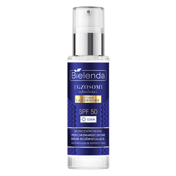 Egzosomy Młodości, skoncentrowane serum przeciwzmarszczkowe rozświetlające SPF 50