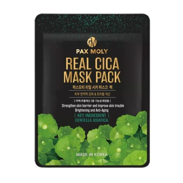 Real Cica Mask Pack - Intensywnie kojąca maska w płacie z ekstraktem z wąkroty azjatyckiej