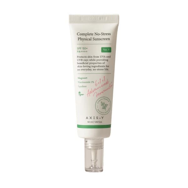 Y, Complete No-Stress Physical Sunscreen V.3, krem z filtrami mineralnymi SPF 50+