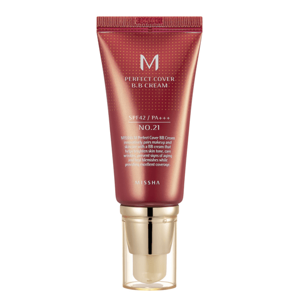 M Perfect Cover BB Cream SPF42/PA+++ 21 Light Beige - Kryjący krem BB do twarzy z filtrem