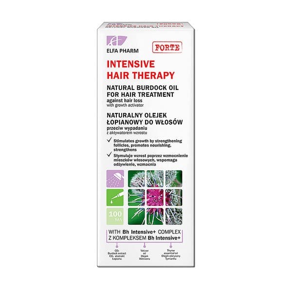 Intensive Hair Therapy, naturalny olejek łopianowy przeciw wypadaniu włosów