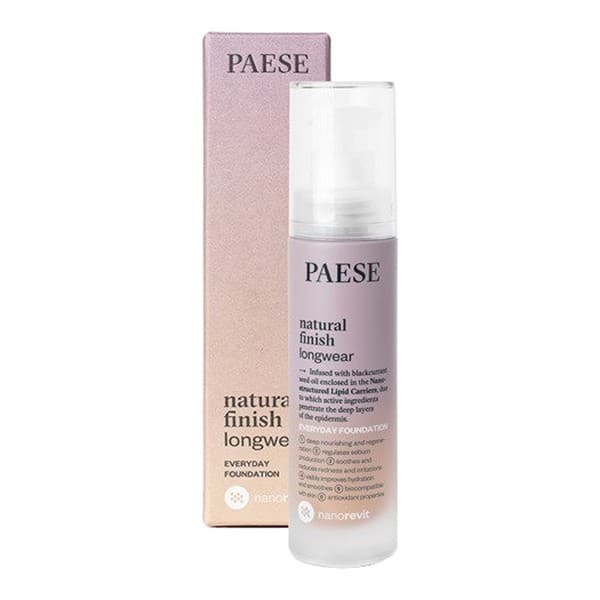 Nanorevit Natural Finish Longwear Everyday Foundation, długotrwały podkład o naturalnym wykończeniu, 03 Sand