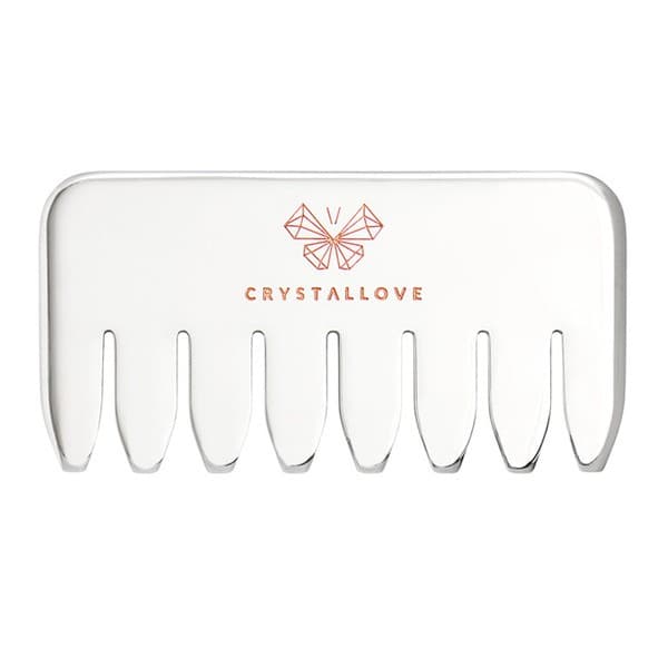 Grzebień do masażu skóry głowy i ciała ze stali nierdzewnej Cryo ice comb Crystallove
