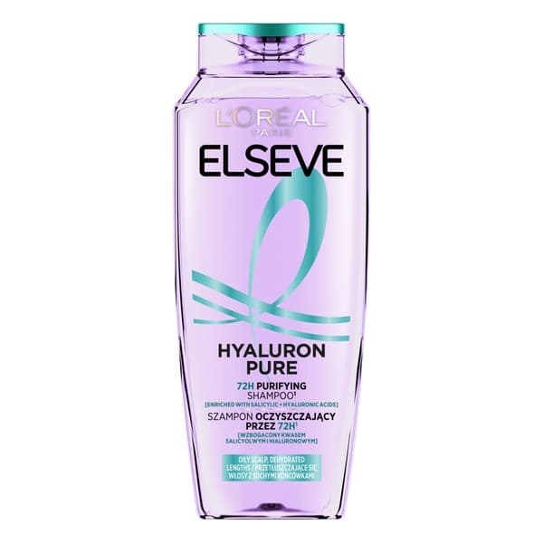 Paris, Elseve Hyaluron Pure, szampon oczyszczający