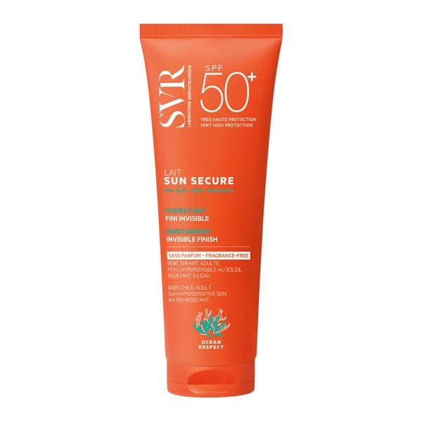 Sun Secure Lait Sans Parfum, bezzapachowe, nawilżające, biodegradowalne mleczko ochronne SPF50+