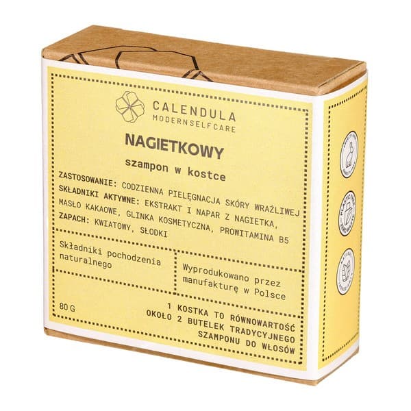 Modern Self Care, szampon w kostce, Nagietkowy