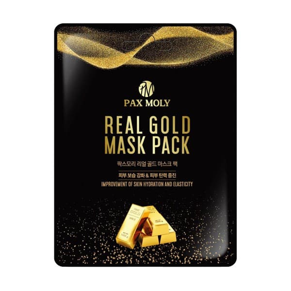 Gold Mask Pack - Nawilżająco-ujędrniająca maska w płacie z mleczkiem pszczelim