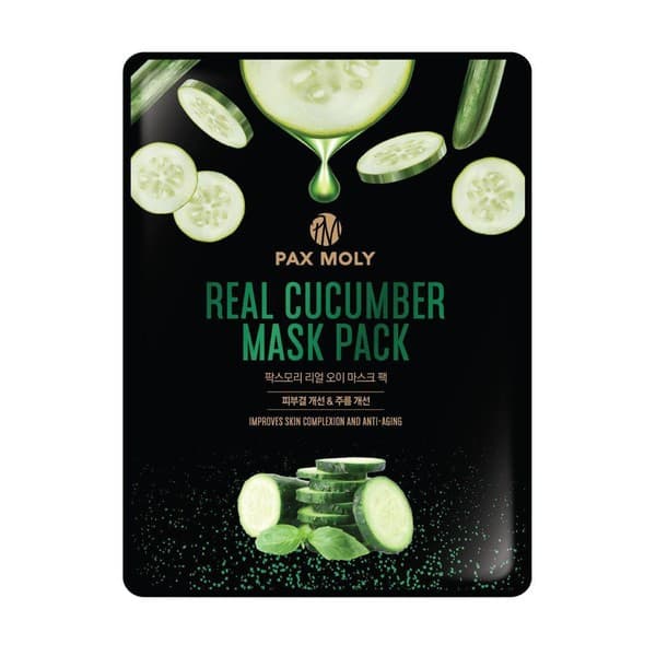 Real Cucumber Mask Pack -Odświeżająco-łagodząca maska w płacie z ekstraktem z ogórka