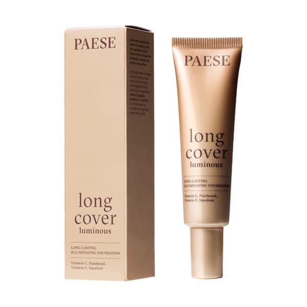 Rozświetlający podkład o naturalnym wykończeniu Long Cover Luminous Paese - 00 Nude