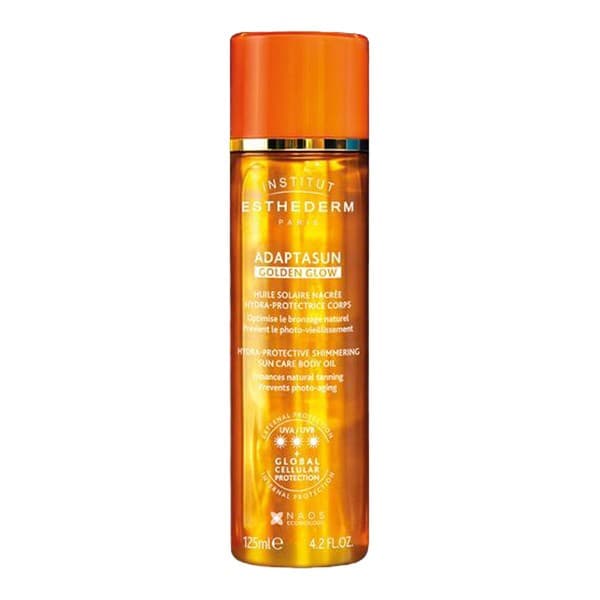 Esthederm Adaptasun Golden Glow Hydra-Protective Shimmering Sun Care Body Oil, olejek rozświetlający z wysoką ochroną