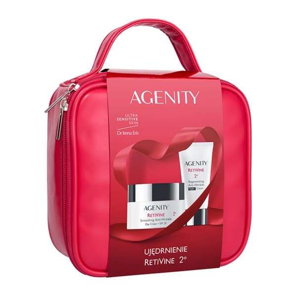 Zestaw Agenity Retivine 2º Ujędrnienie, krem na dzień, + krem na noc, + kosmetyczka