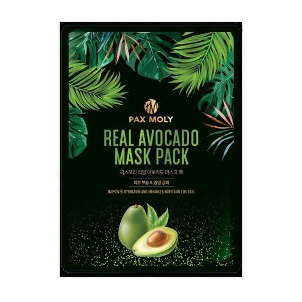 Real Avocado Mask Pack - Nawilżająco-odżywcza maska w płacie z ekstraktem z awokado
