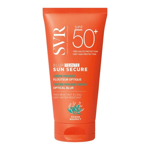 Sun Secure Blur, Ochronny krem optycznie ujednolicający skórę SPF 50+, beige rose