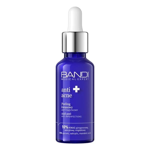 Anti-Acne, peeling kwasowy antytrądzikowy, 10% kwas pirogronowy, salicylowy i migdałowy