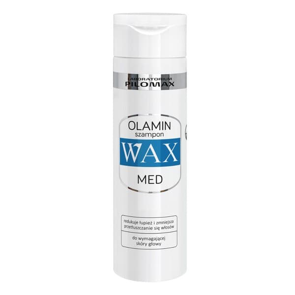 Olamin MED WAX, Laboratorium Pilomax, szampon na łupież tłusty i problematyczną skórę głowy