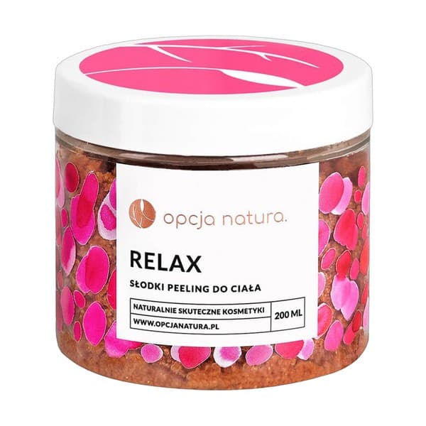 Oczyszczający peeling do ciała Relax naturalny z solą Epsom Opcja Natura