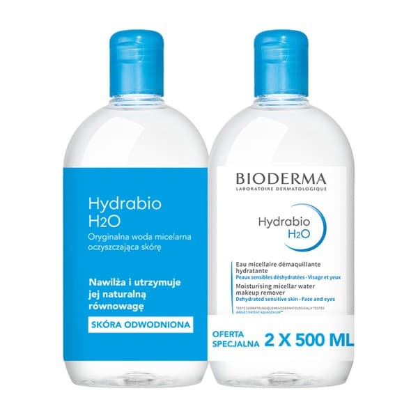 Hydrabio H2O, nawilżająca woda micelarna do oczyszczania twarzy i zmywania makijażu