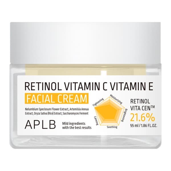 Retinol Vitamin C Vitamin E Facial Cream, krem przeciwzmarszczkowy do twarzy z retinolem oraz witaminami C i E
