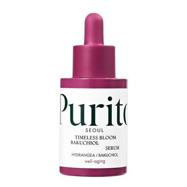 Purito Timeless Bloom Bakuchiol Serum, przeciwzmarszczkowe serum z bakuchiolem