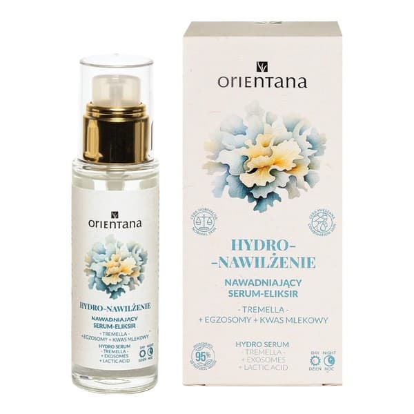 Nawadniający serum-eliksir tremella z egzosomami i kwasem mlekowym Orientana