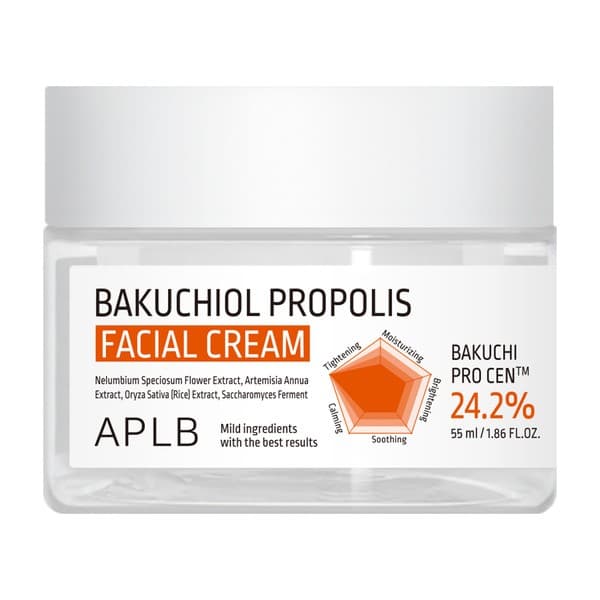 Bakuchiol Propolis Facial Cream, krem łagodzący do twarzy z bakuchiolem i propolisem