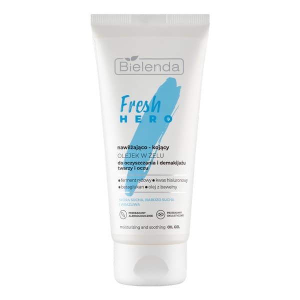 Fresh Hero, olejek w żelu do demakijażu twarzy i oczu, nawilżająco-kojący