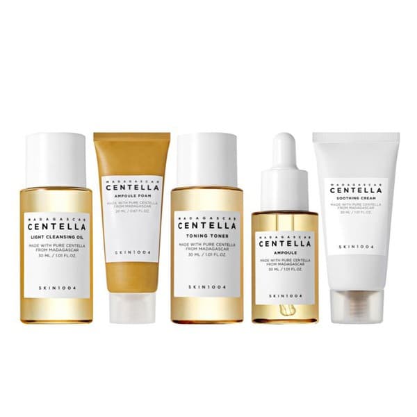 Madagascar Centella Travel Kit, podróżny zestaw kosmetyków do pielęgnacji twarzy