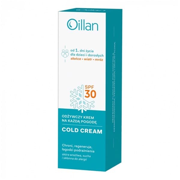 Cold Cream, odżywczy krem do twarzy i ciała na każdą pogodę SPF 30