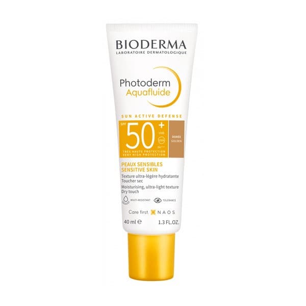 Photoderm Aquafluide SPF50+, ultralekki fluid przeciwsłoneczny, odcień ciemny