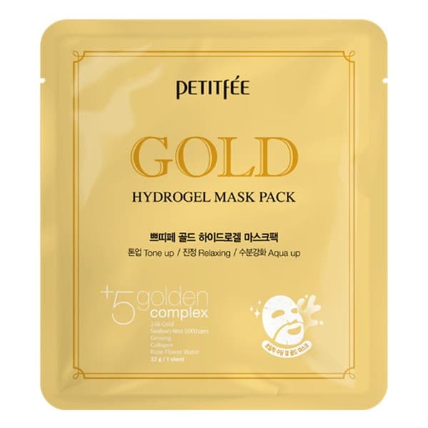 Gold Hydrogel Mask Pack - Hydrożelowa maska ze złotem i ekstraktem z żeń-szenia
