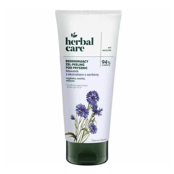 Farmona Herbal Care, żel-peeling pod prysznic, bławatek z ekstraktem z werbeny
