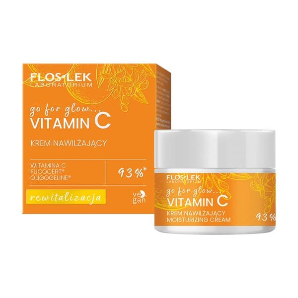 Flos-Lek Go For Glow Vitamin C, krem nawilżający na dzień i na noc