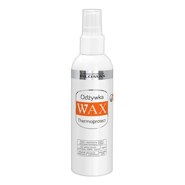 WAX, Laboratorium Pilomax, odżywka termoochronna, nawilżająca bez spłukiwania do włosów jasnych