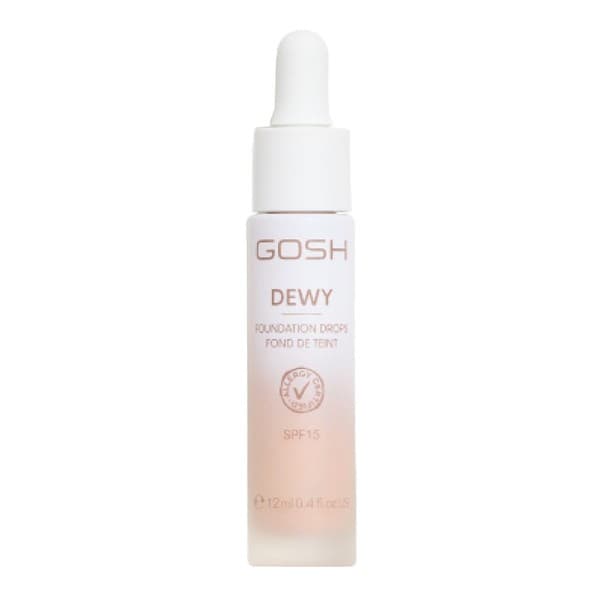Gosh Dewy Foundation Drops, rozświetlający podkład w kroplach SPF 15, 006