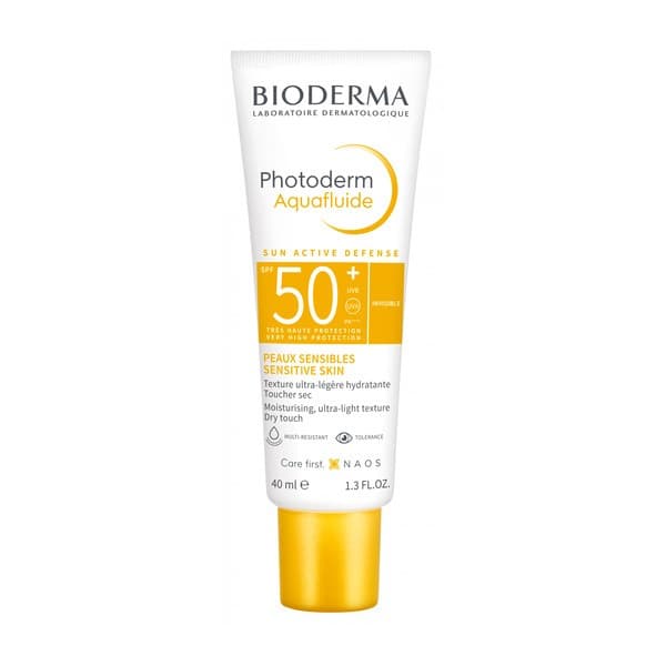 Photoderm Aquafluide SPF50+, ultralekki fluid przeciwsłoneczny, odcień jasny