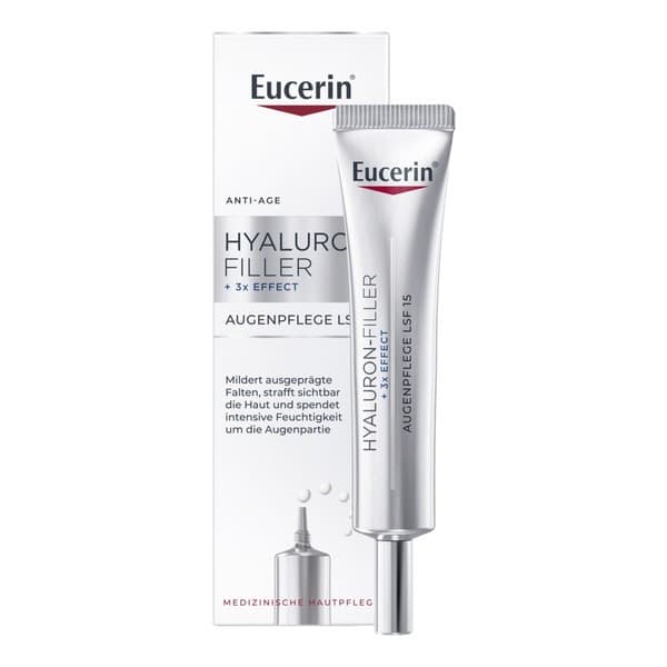 Hyaluron-Filler, przeciwzmarszczkowy krem pod oczy z kwasem hialuronowym SPF 15