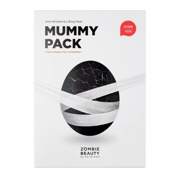 Zombie Beauty Mummy Pack & Activator Kit, przeciwzmarszczkowy i liftingujący zestaw masek do twarzy