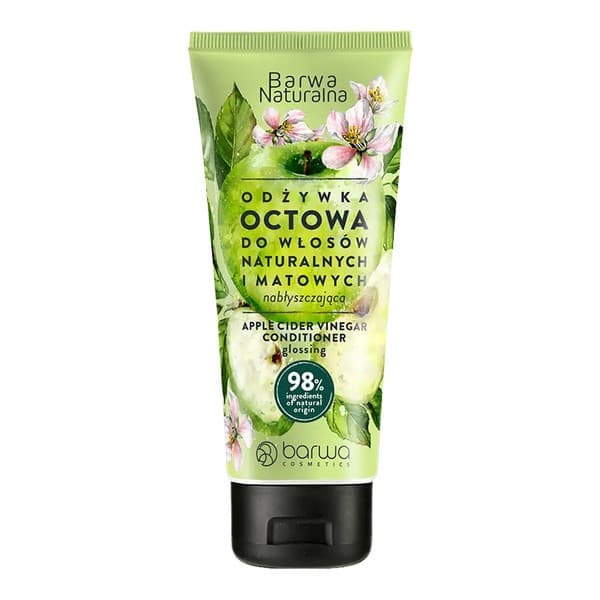 Naturalna, Odżywka octowa nabłyszczająca, do włosów naturalnych i matowych
