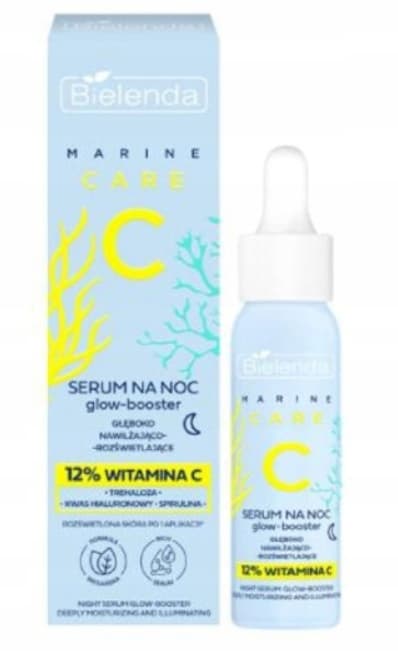 C MARINE CARE GLOW-BOOSTER SERUM NAWILŻAJĄCO- ROZŚWIETLAJĄCE Z 12% WITAMINĄ C NA NOC