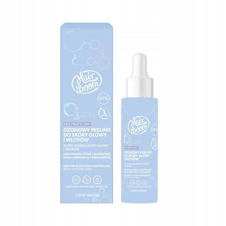 HAIRBOOM OZONOWY ENZYMATYCZNY PEELING DO SKÓRY GŁOWY