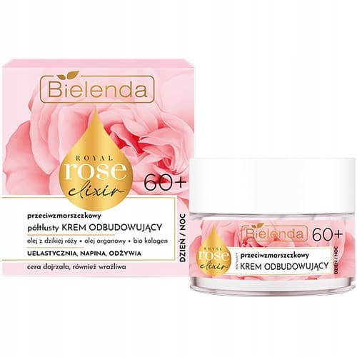 ROYAL ROSE ELIXIR PRZECIWZMARSZCZKOWY PÓŁTŁUSTY KREM ODBUDOWUJĄCY 60+