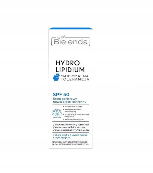 HYDRO LIPIDIUM MAKSYMALNA TOLERANCJA BARIEROWY KREM NAWILŻAJĄCO-OCHRONNY SPF50