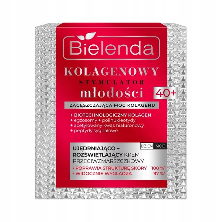 KOLAGENOWY STYMULATOR KREM UJĘDRNIAJĄCO-ROZŚWIETLAJĄCY Z KOLAGENEM 40+