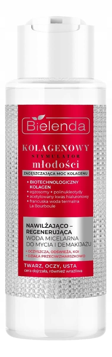 Kolagenowy Stymulator Młodości nawilżająco-regenerująca woda micelarna do mycia i demakijażu