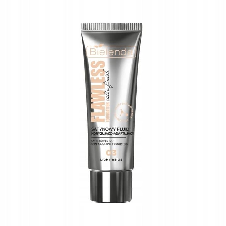 FLAWLESS FOUNDATION SATYNOWY FLUID KORYGUJĄCO-ADAPTUJĄCY 03 LIGHT BEIGE wyprzedaż