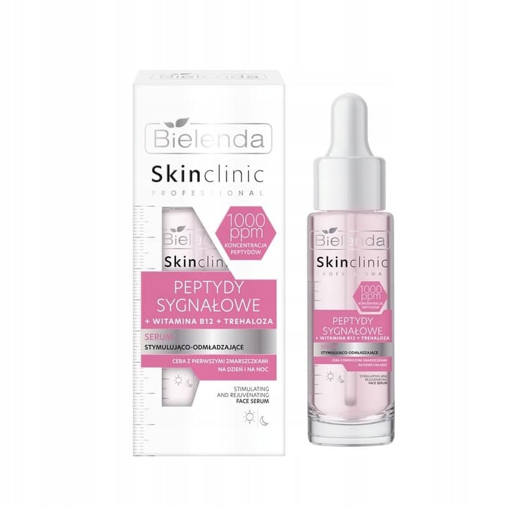 SKIN CLINIC PROFESSIONAL SERUM STYMULUJĄCO-ODMŁADZAJĄCE Z PEPTYDAMI produkt bez kartonowego opakowania